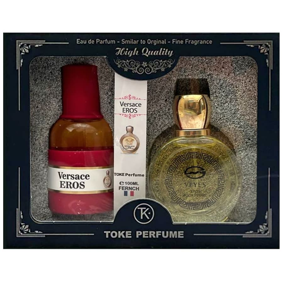 ست ادکلن و عطر جیبی زنانه توک مدل Versace Eros 