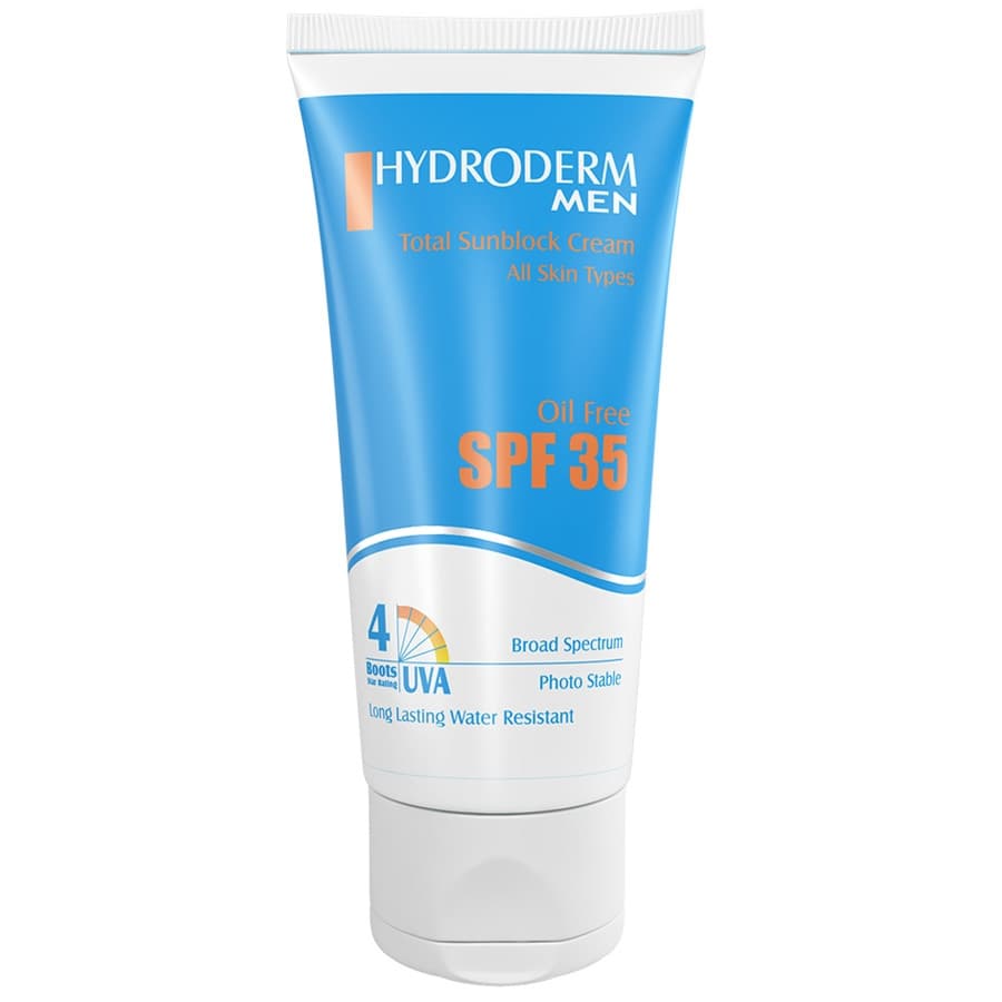 کرم ضد آفتاب آقایان هیدرودرم SPF35 فاقد چربی