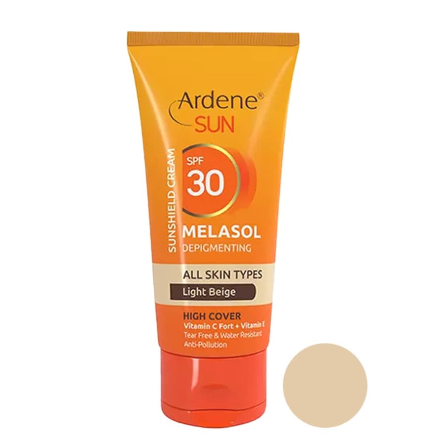 کرم ضد آفتاب ضد لک رنگی spf30 آردن سان Melasol 